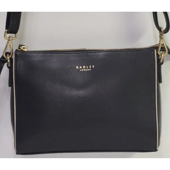 Radley London Women's Black Leather Crossbody Bag Adjustable Strap - Picture 6 of 14